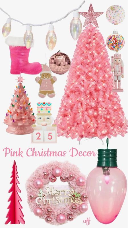 Pink Christmas decor! Perfect for a girly Christmas or any little girl’s room! I love that disco ball ornament and the giant Christmas light bulb (comes in a pack of 3 and available in multiple colors!)!
…………………
walmart christmas decorations, pink christmas decorations, pink Christmas tree, nutcracker ornament, pink christmas wreath, christmas door wreath, tabletop christmas tree, ceramic christmas tree, christmas countdown sign, velvet Santa boot, disco ball ornament, iridescent lights, iridescent christmas lights candy ornaments, candy christmas decor, candy land christmas, gingerbread ornament, ornament under $5, giant Christmas bulb giant light bulb premade wreath, christmas tree under $100, pink tree topper, star tree topper, walmart decor, walmart Christmas decor, walmart finds, walmart new arrivals, Christmas decor under $5 christmas decor under $10 Christmas decor under $20, playroom Christmas tree girls christmas tree kids Christmas decor kids christmas decorations 

#LTKHoliday #LTKkids #LTKfamily