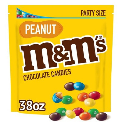 M&M's Party Size Peanut Chocolate Candy - 38oz | Target