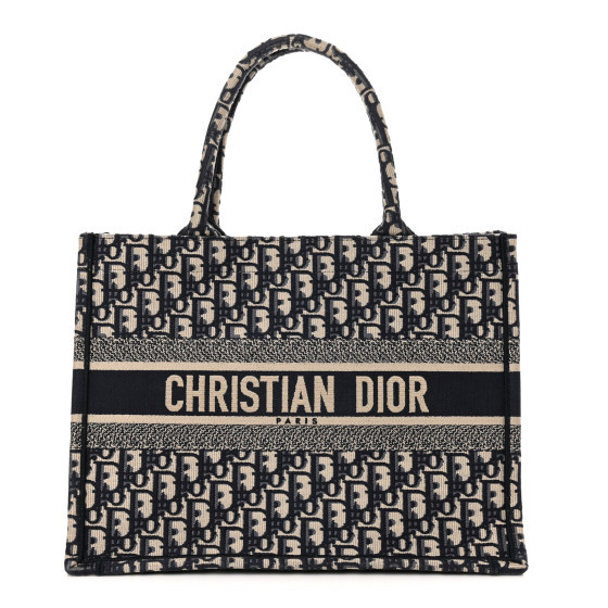 Oblique Medium Book Tote Blue Multicolor | FASHIONPHILE (US)