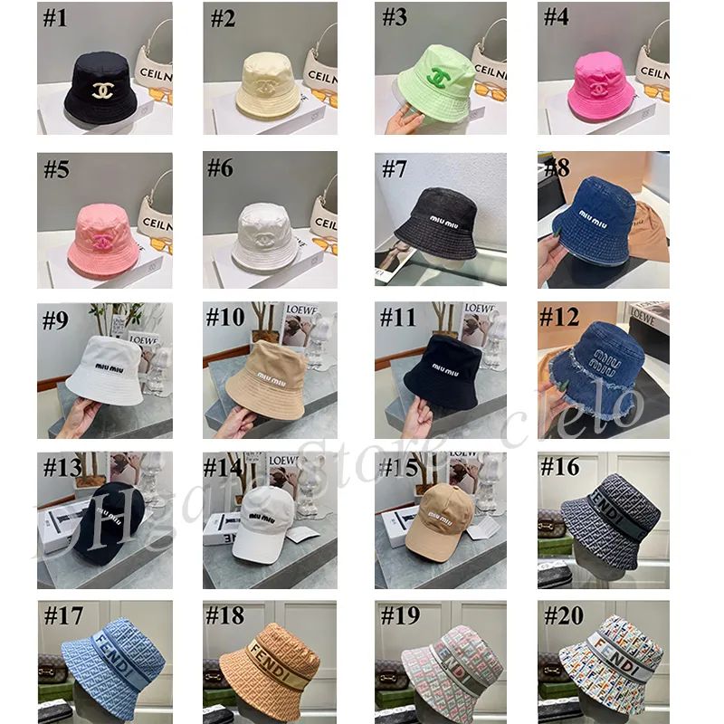 DUPE Cha-nel Embroidered CC Fisherman Hat Miu-Miu Embroidered LOGO Bucket Hat Baseball Hat Fen-di... | DHGate