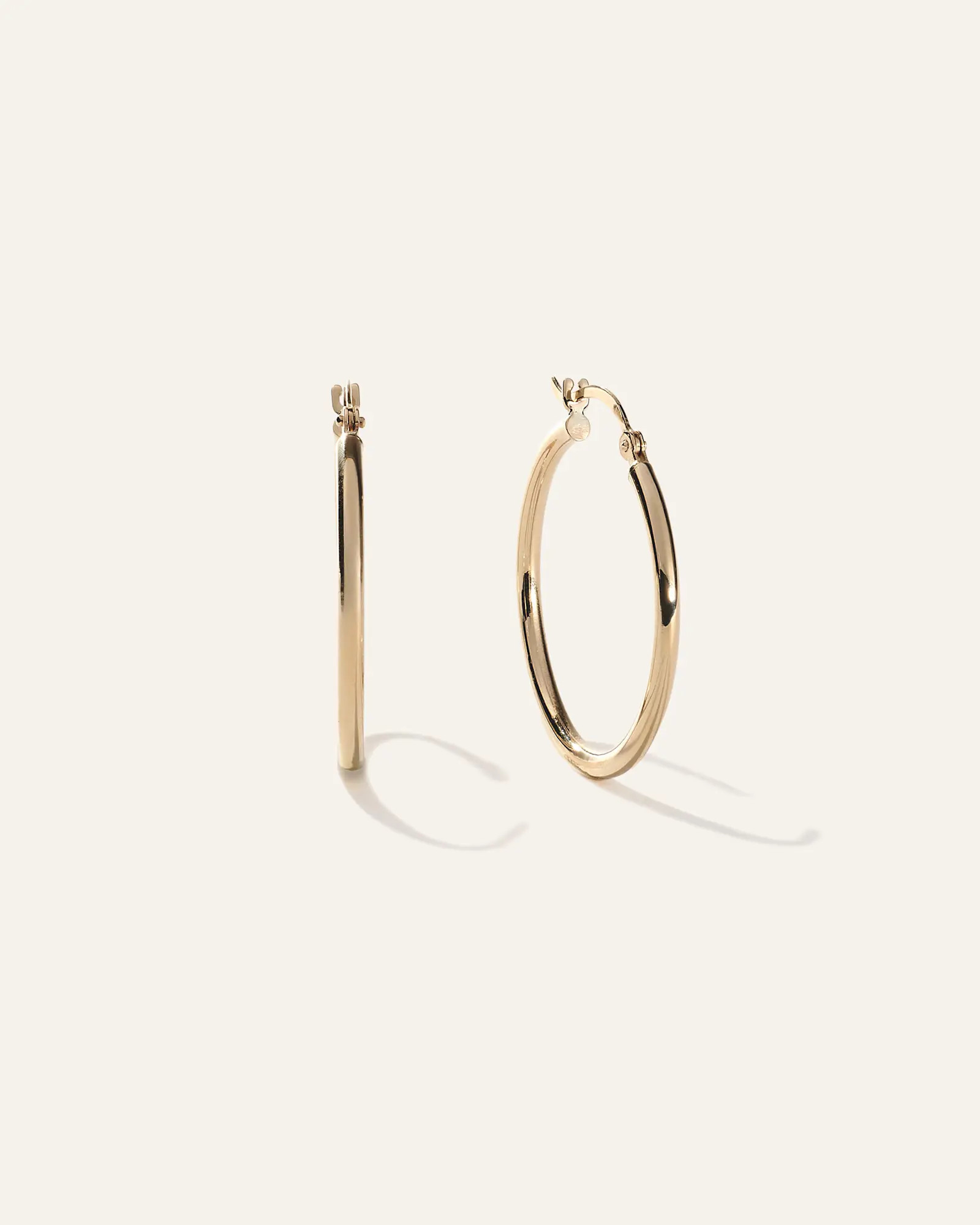 14K Gold 2mm Tube Hoops | Quince