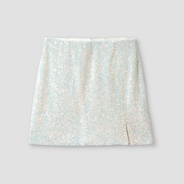 Girls' Sequin Notch-Front Skirt - art class™ | Target