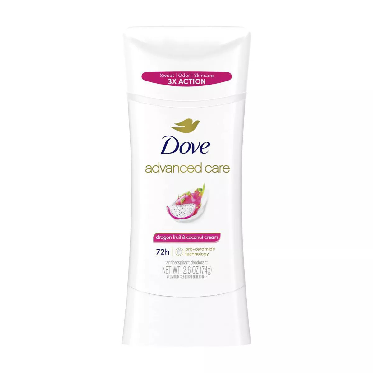 Dove Beauty Advanced Care Antiperspirant Deodorant Stick - Dragon Fruit and Coconut Cream - 72-Ho... | Target