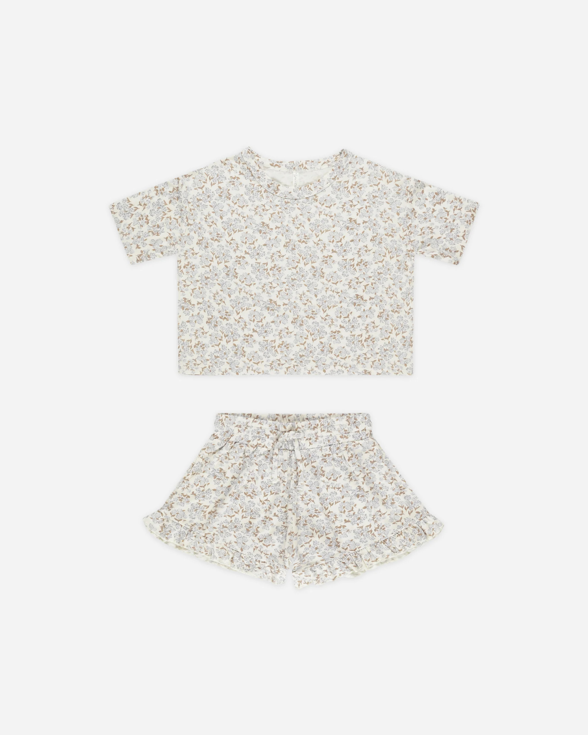 Mosie Set || Blue Ditsy | Rylee + Cru