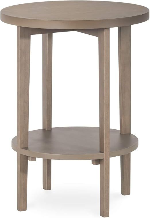 Child Craft Forever Eclectic Halo Round Wood End Table with Shelf (Dusty Heather) | Amazon (US)