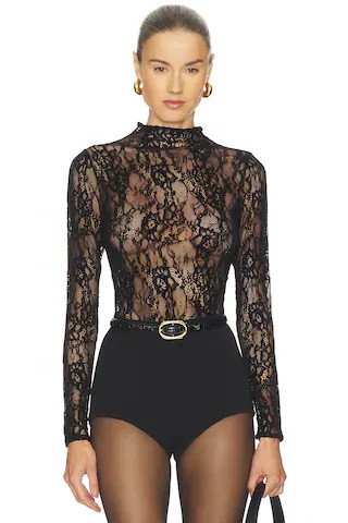 Lace Mock Neck Bodysuit
                    
                    Good American | Revolve Clothing (Global)