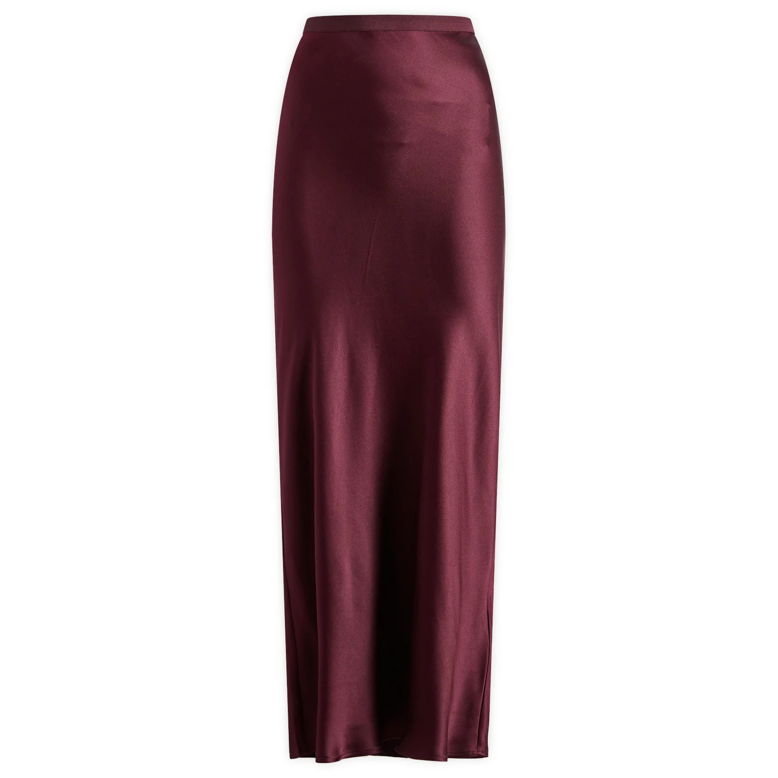Anine Bing Women's Bar Silk Skirt in Burgundy, Size Large | END. Clothing | END. Clothing