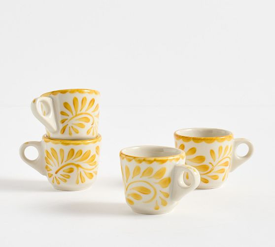 Puebla Porcelain Espresso Cups - Set of 4 | Pottery Barn (US)