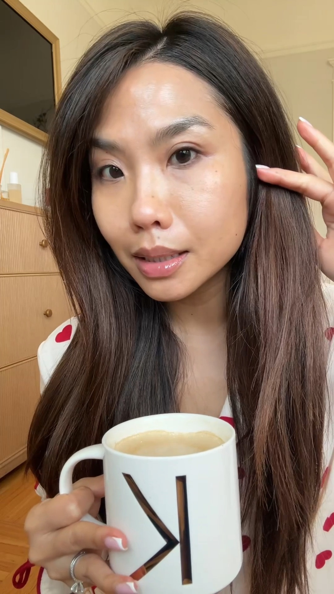 Morning skincare!! 🌞

Whoa glow sunscreen - Sunbeam
Lumi Glotion - Medium
Merit stick - Camel
Lipstain - Baby Fox
Lip treatment - Milk Tea

Valentines heart pjs are $30 and tts, size xsmall

#LTKValentine #LTKmorningroutine #LTKBeauty