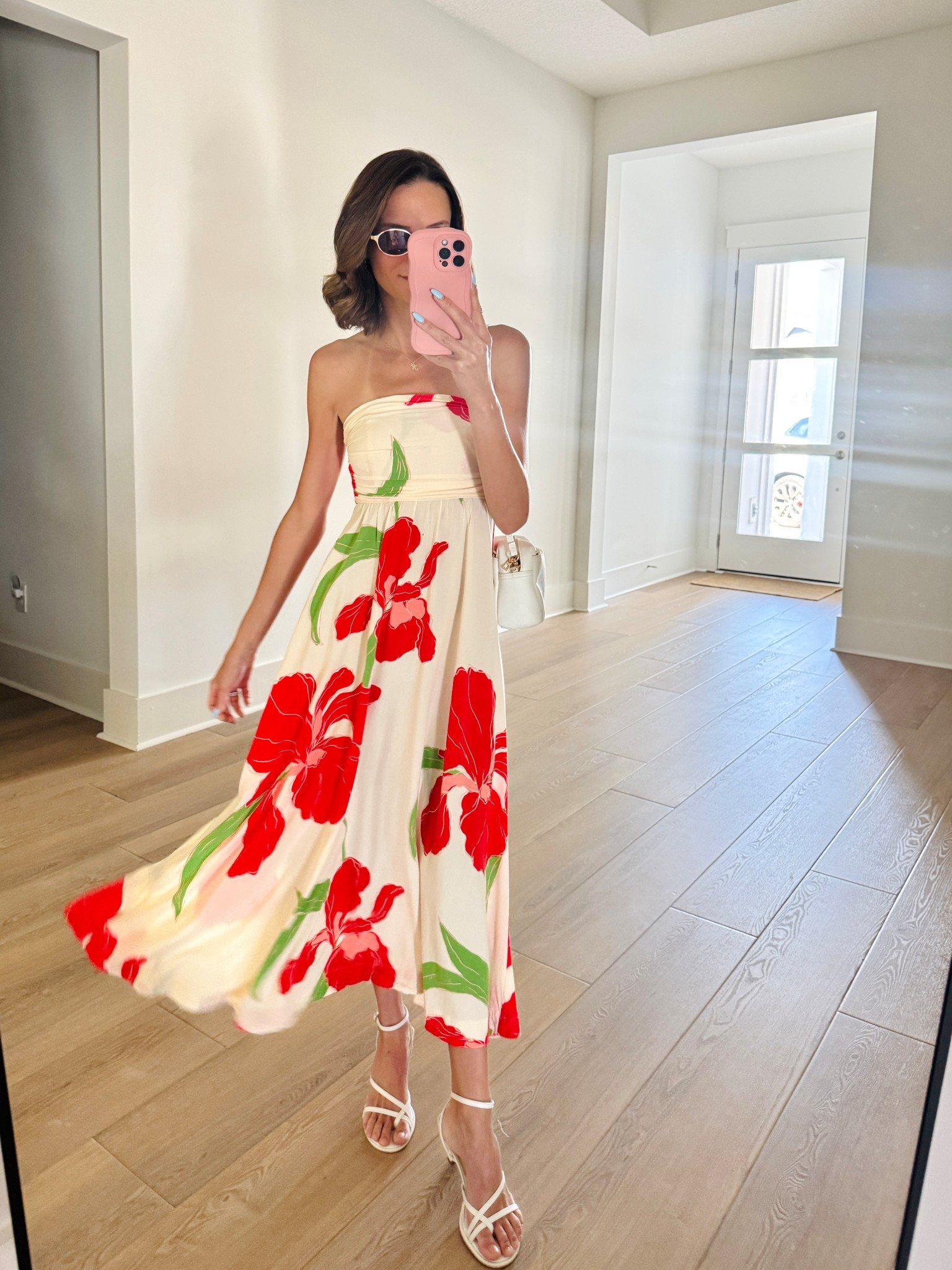 Strapless, floral and flowy. This midi is perfect for spring and you can dress it up heels or down with sandals. Use code [BRITTANYN35] for 35%-OFF site wide at vicicollection.com #dress #spring 

#LTKSaleAlert #LTKWedding #LTKootd