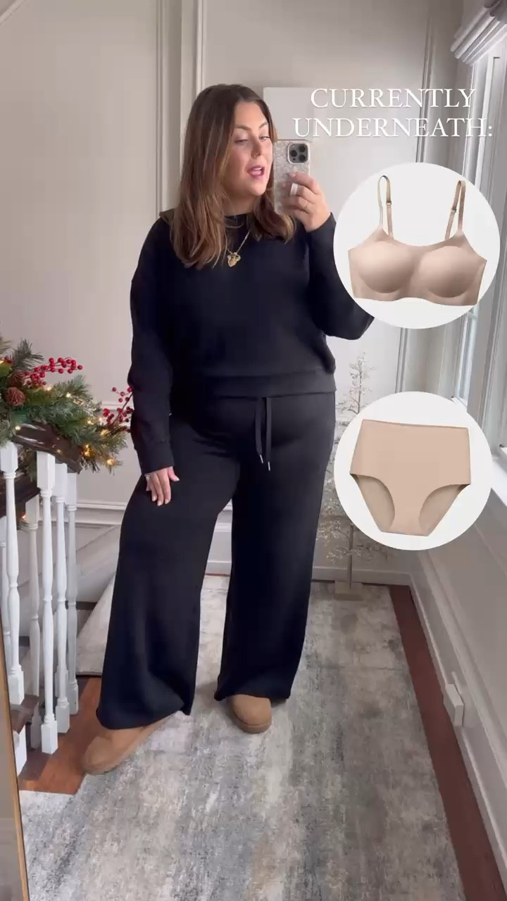 Wearing size 2X in bra & panties, 1X in top & bottom. Use CARALYN20 at both EBY and Spanx at checkout.

#LTKMidsize #LTKSaleAlert #LTKStyleTip