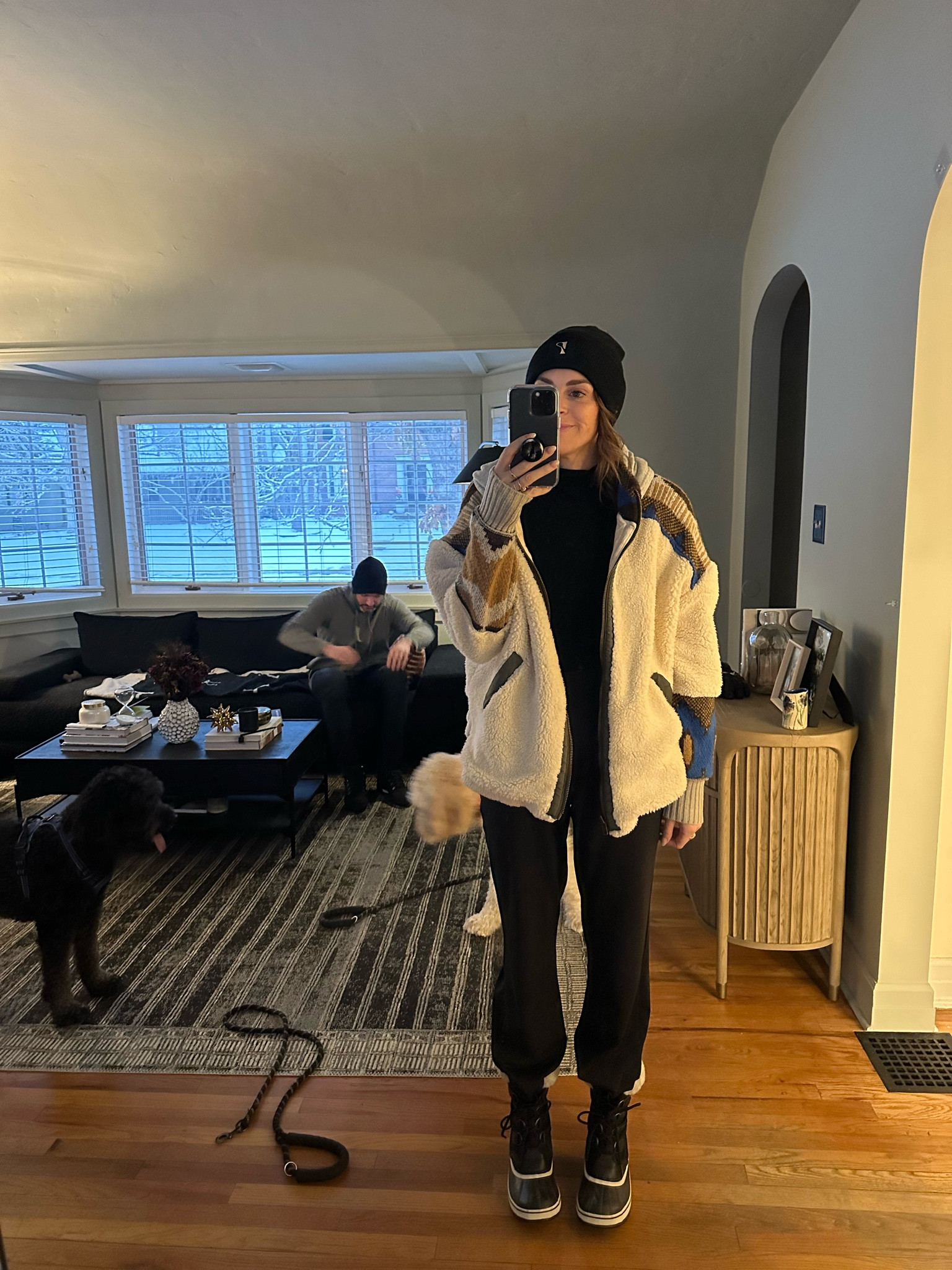 Casual winter dog walking fit. Wearing small in everything; boots are TTS

#LTKSeasonal #LTKsalealert #LTKunder50