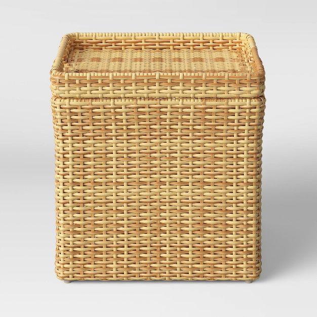 Wicker Storage Patio Accent Table - Threshold™ | Target