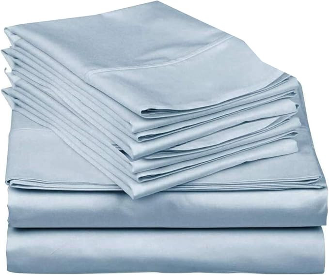 6 Piece Extra Deep Pocket King Size Sheet Set 600 Thread Count Egyptian Cotton Sheets King Size H... | Amazon (US)