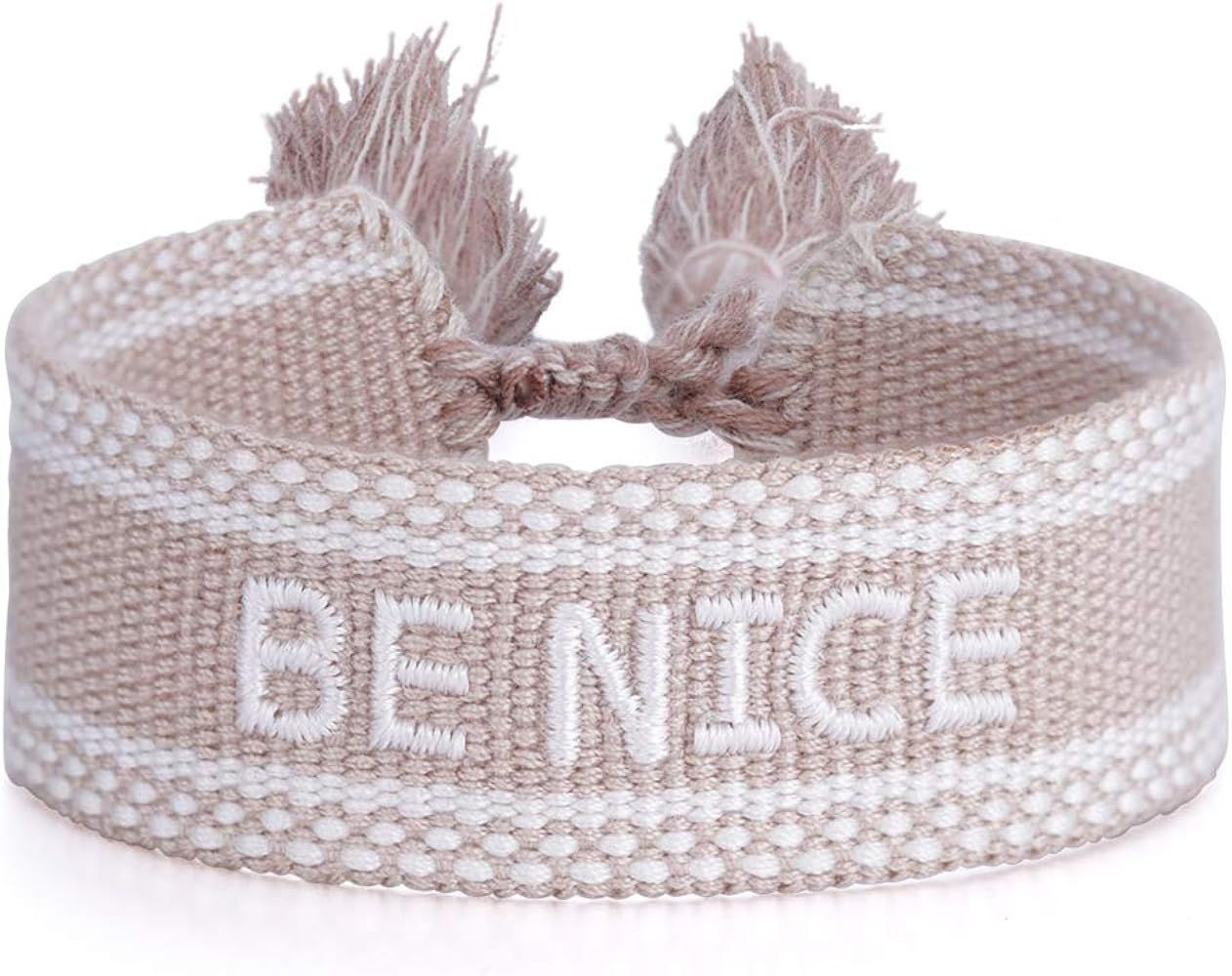 ASTOFLI Woven Friendship Wrap Bracelet Knitted Word Lucky Bracelets Braided Geometric Pattern for... | Amazon (US)