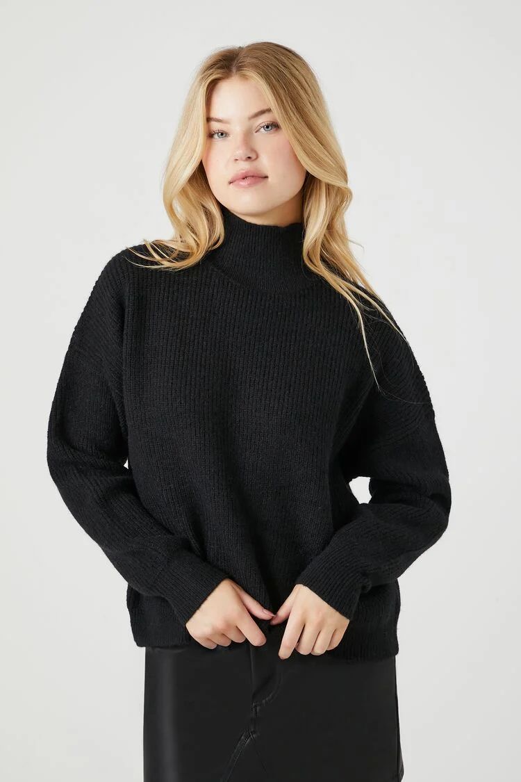 Ribbed Knit Turtleneck Sweater | Forever 21 (US)