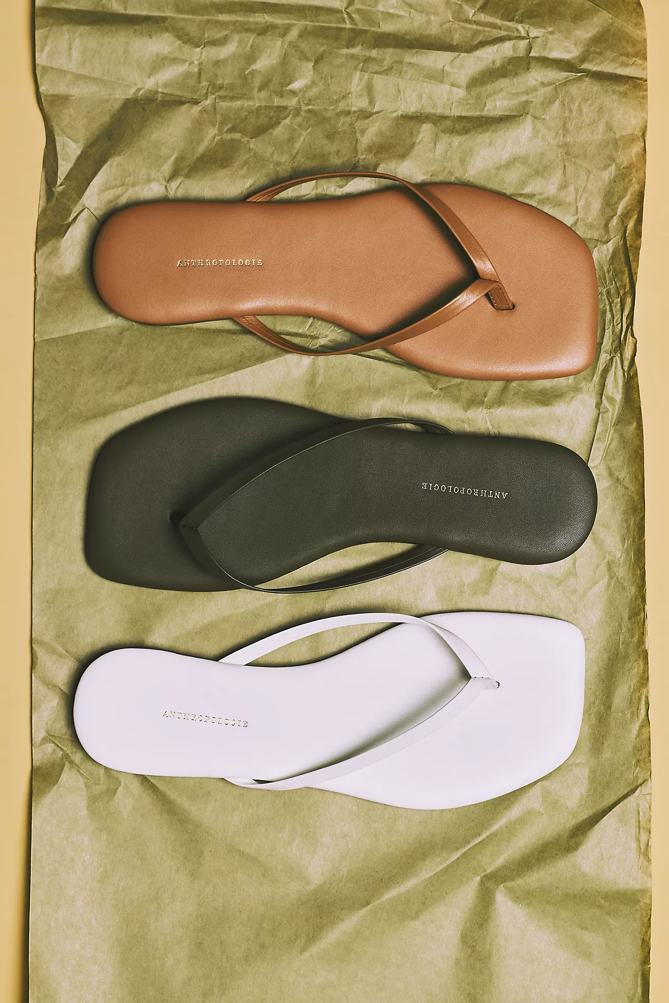 By Anthropologie Square-Toe Flip-Flops | Anthropologie (US)