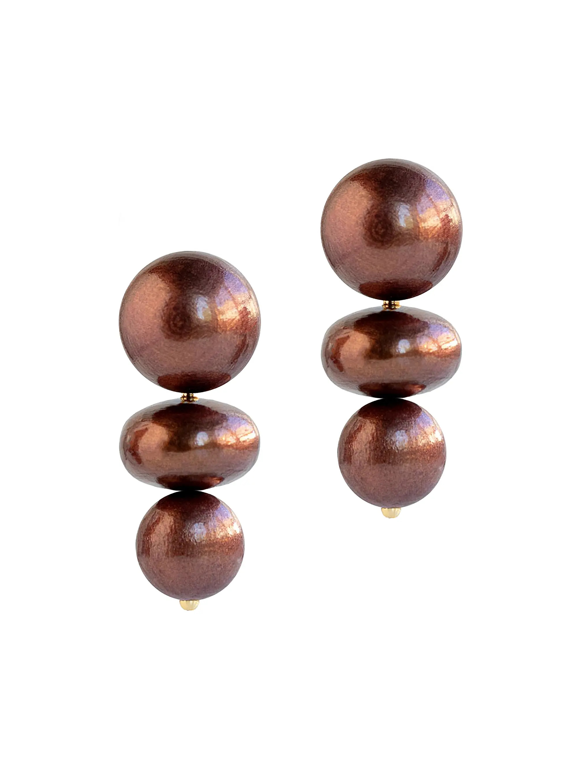 La Dolce Vita Nola Wood Triple-Drop Earrings | Saks Fifth Avenue