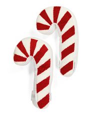 2pk 8x16 Shaped Candycane Pillows | Marshalls