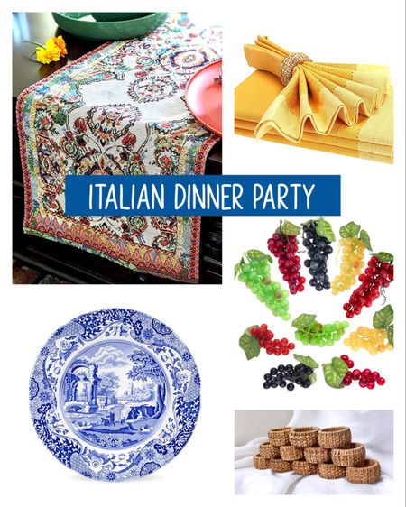 Italian dinner party tablescape 

#LTKunder100 #LTKunder50 #LTKhome