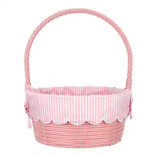 Striped Fabric Lined Easter Basket by Ashland® | Michaels Stores