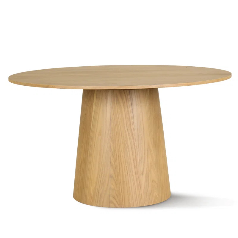 Dysis 52" Solid Oak Pedestal Dining Table | Wayfair North America