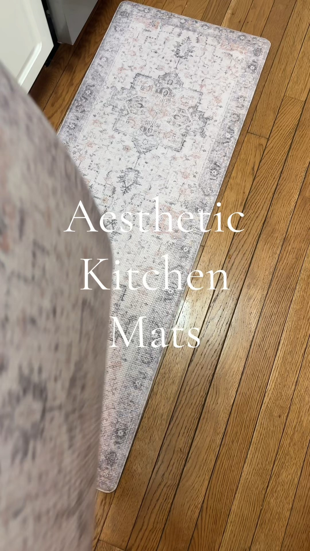 Aesthetically pleasing kitchen mat that looks like a kitchen rug. 

#LTKFindsUnder50 #LTKHome