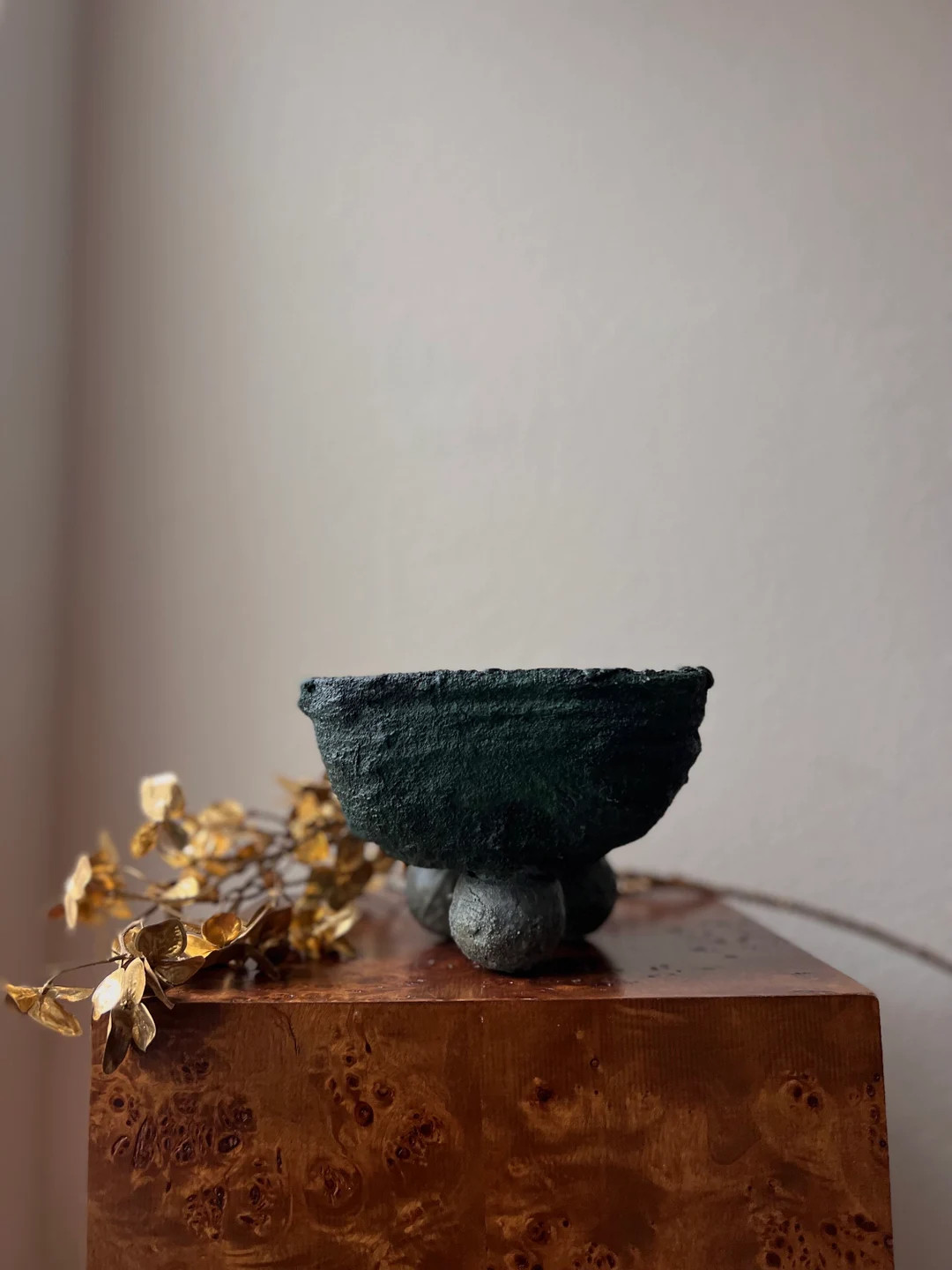 Japandi Rustic Concrete Bowl With Legs, Wabi Sabi Aged Coffee Table Bowl, Concrete Jewelry Holder... | Etsy (US)