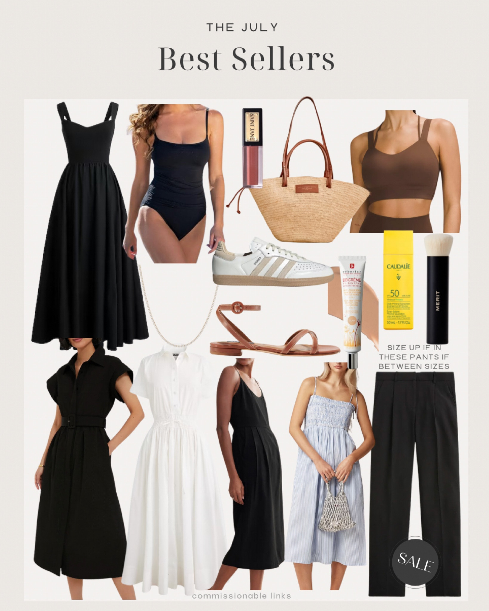 July bestsellers!
Midi dress from
J.crew
Lululemon sports bra
Jcrew trousers
Tuckernuck shirt dress
Jcrew shirt dress
Jenni kayne linen dress
Bb cream
Jcrew smocked dress
Margaux sandals
Adidas sambas
Diamond tennis necklace
Mineral sunscreen
Lip oil
Basket bag
Makeup brush 

#LTKSeasonal