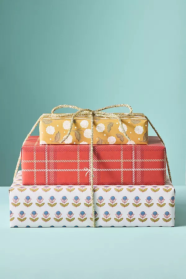 Double-Sided Wrapping Paper Sheets, Set of 9 | Anthropologie (US)