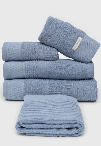 Jogo de Toalha Buddemeyer 5pçs Oxford Azul | Dafiti (BR)