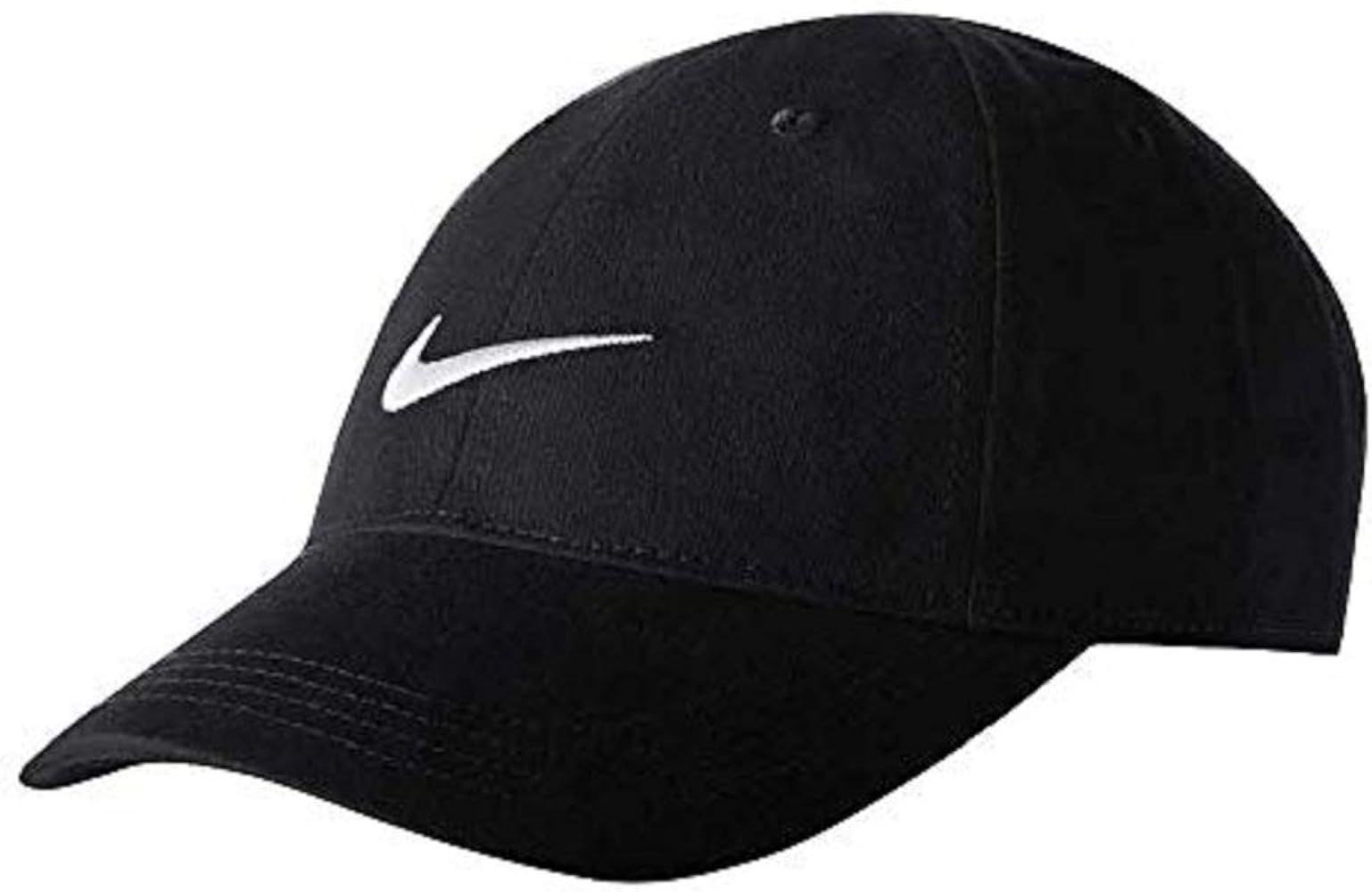 Nike Youth's Embroidered Swoosh Logo Cotton Baseball Cap (Black with Embroidered White Signature ... | Amazon (US)