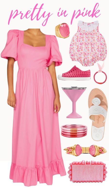 Beautiful mom and baby girl outfits for summer parties / family photo outfits / pretty in pink / mom and me outfits 

#LTKKids #LTKBaby #LTKFamily