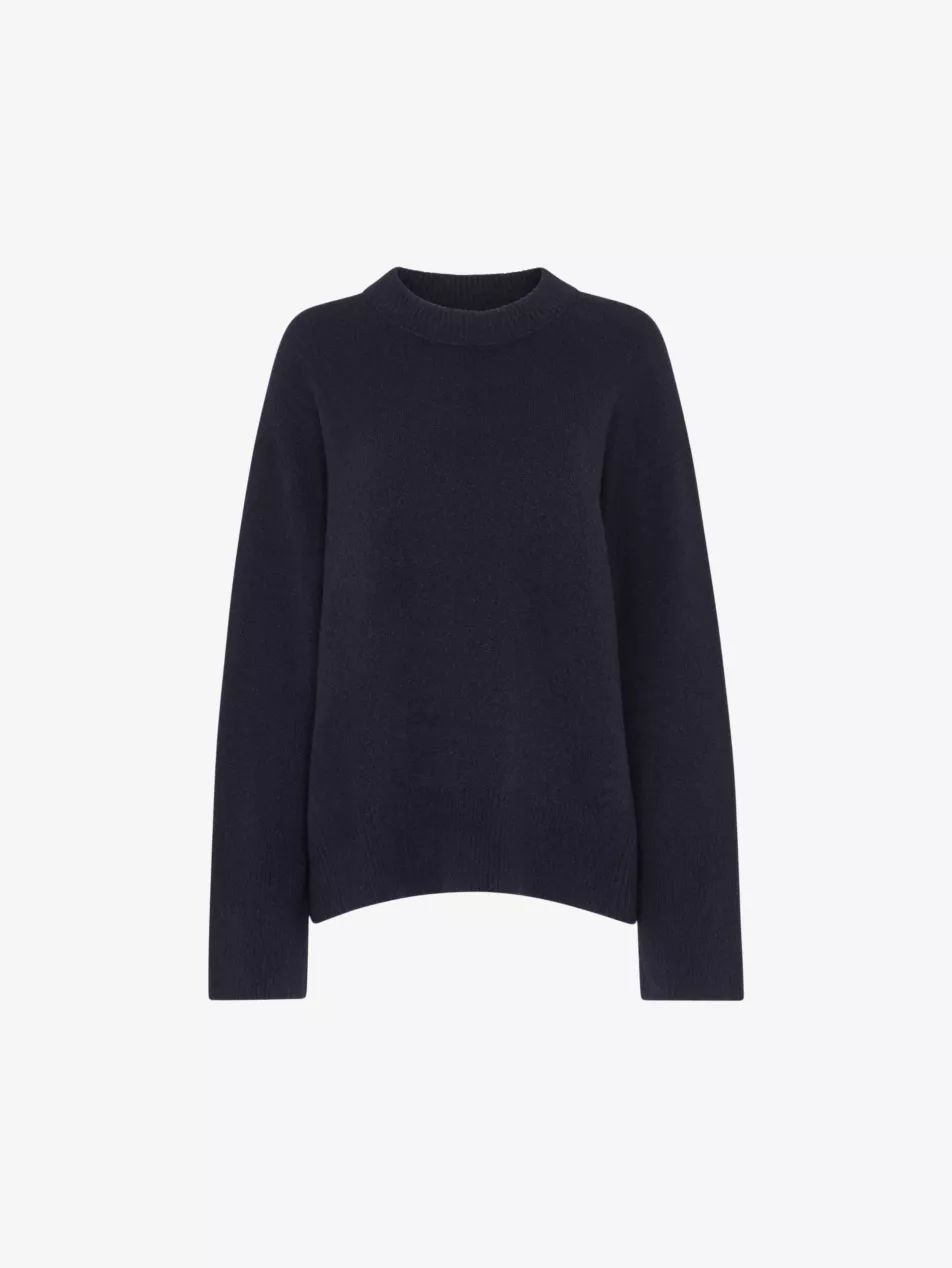 Relaxed-fit round-neck knitted jumper | Selfridges
