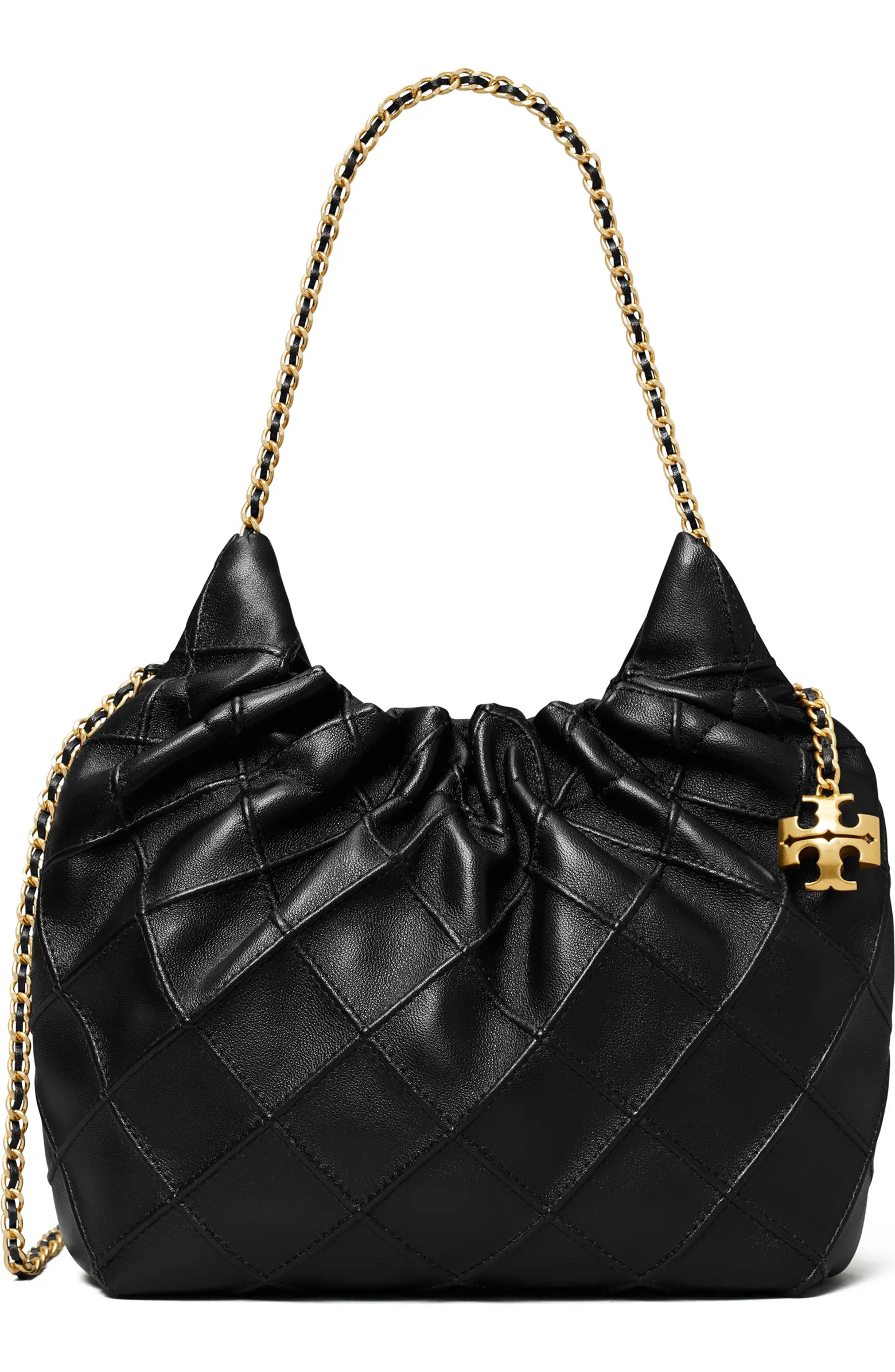 Tory Burch Mini Fleming Quilted Leather Hobo Bag | Nordstrom | Nordstrom