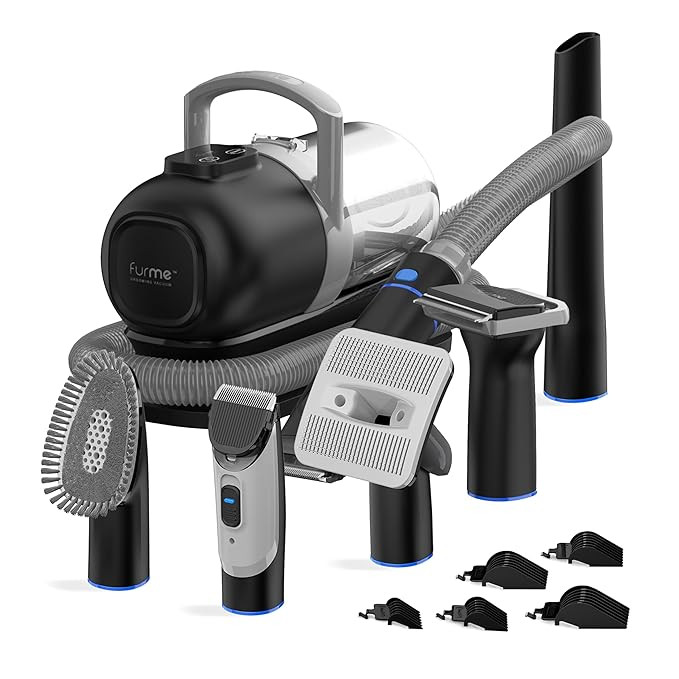 FurMe Original Pet Grooming Vacuum Kit - Cat & Dog Grooming Kit for Easy Pet Care at Home, Quiet ... | Amazon (US)