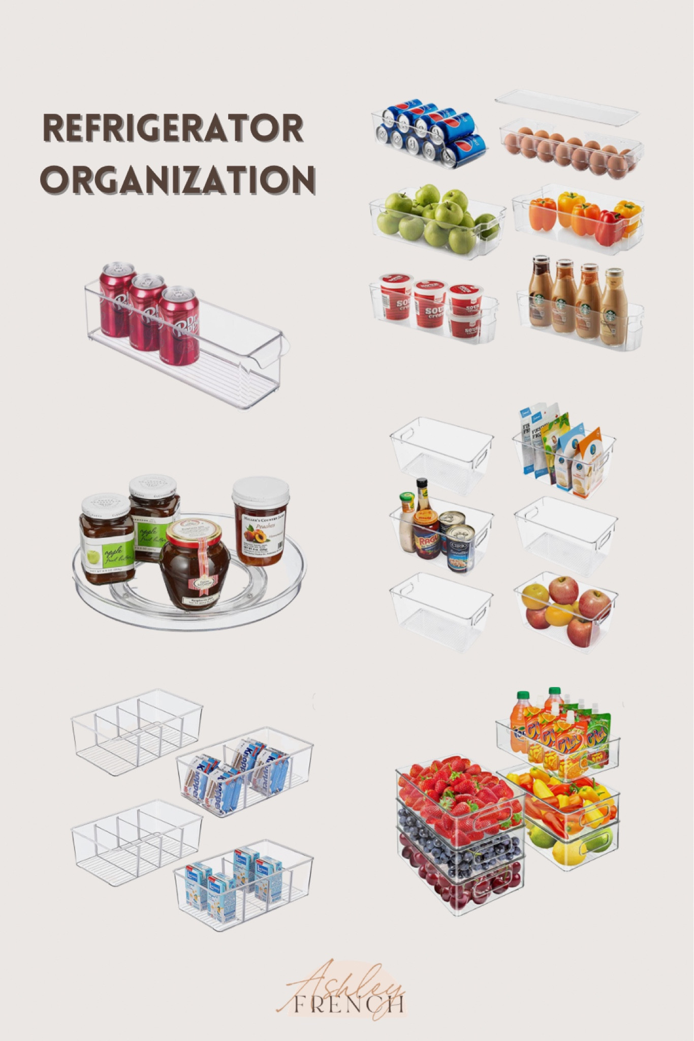 Kitchen refrigerator storage and organization bins and containers! 

#LTKhome