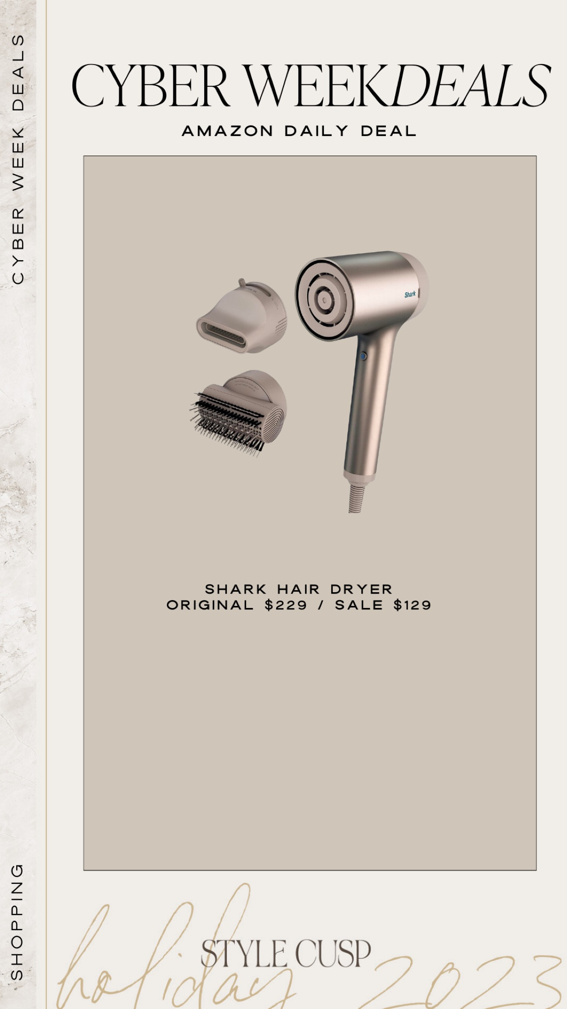 Amazon Black Friday Deal! Shark Hair Dryer! Save $100 🙌🏼 

Gift for her, Christmas gift, Amazon sale, Amazon beauty, Amazon find, shark sale 

#LTKbeauty #LTKsalealert #LTKCyberWeek