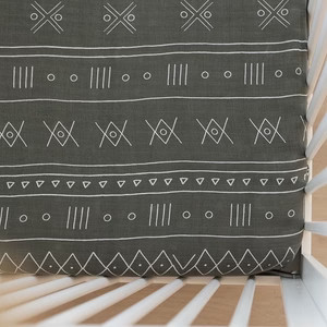 Alpine Muslin Crib Sheet | Mebie Baby
