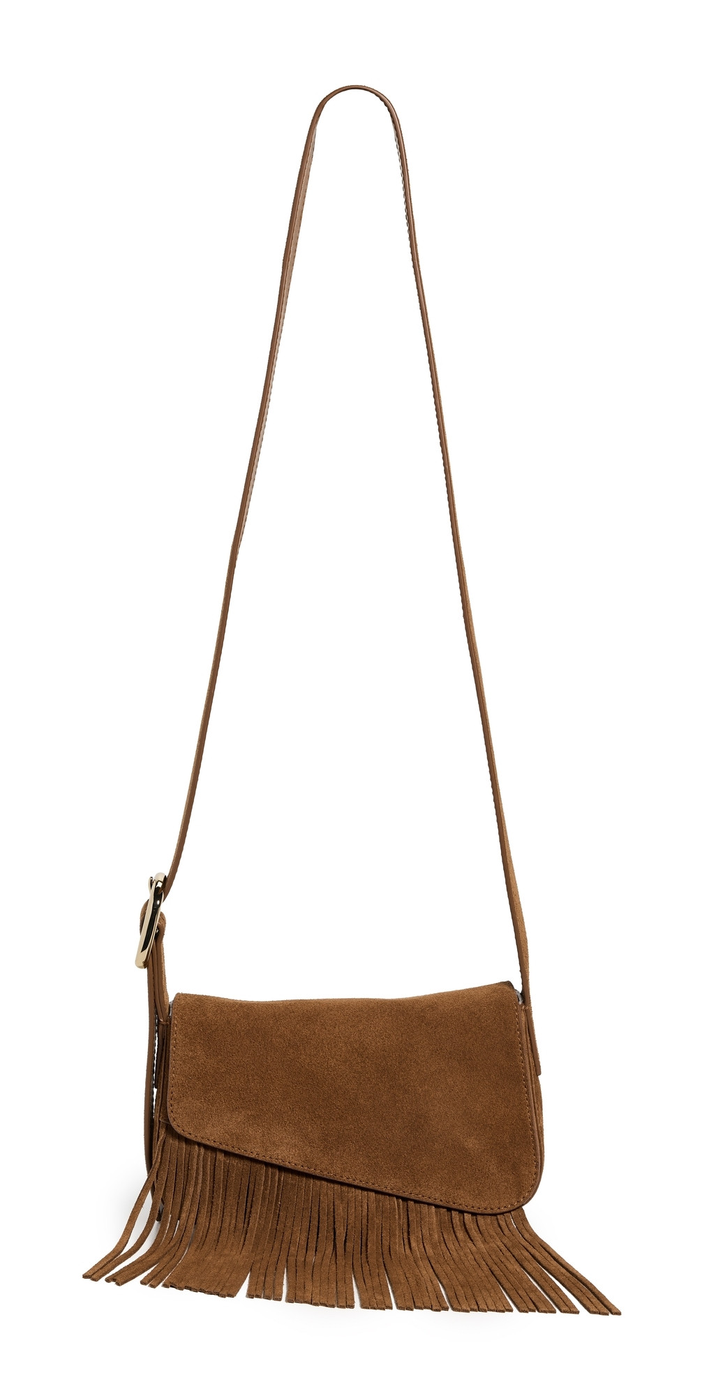 Madewell Soft Grain Flap Crossbody Fringe Bag Aged Cognac One Size | Shopbop