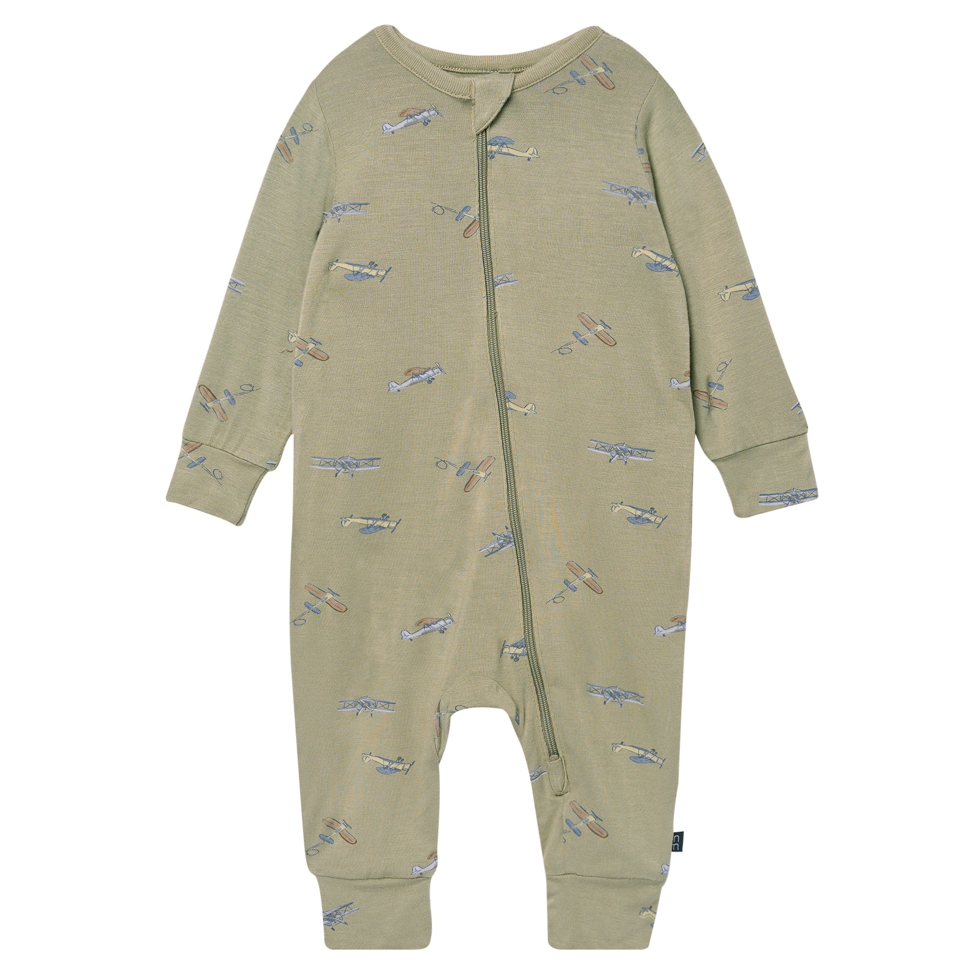 Modern Moments by Gerber Baby Neutral Super Soft Viscose Two-Way Zip Coverall, Sizes Newborn - 24... | Walmart (US)