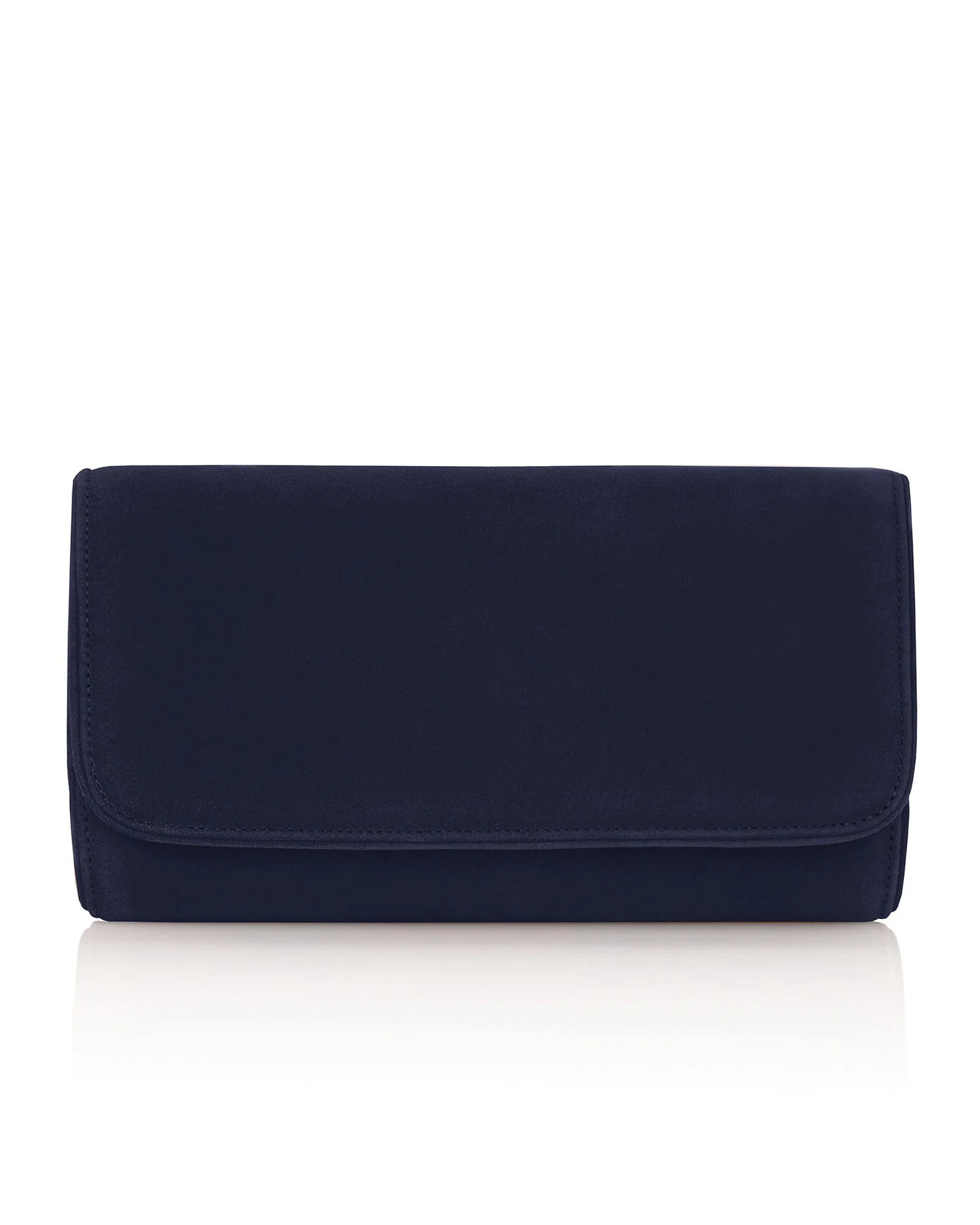 Natasha Navy Suede
			Clutch Bag | Emmy London