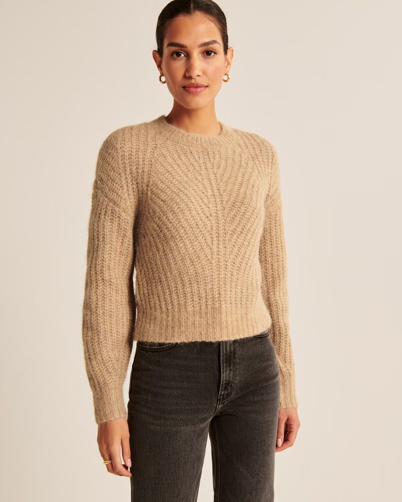 Alpaca-Blend Crew Sweater | Abercrombie & Fitch (US)