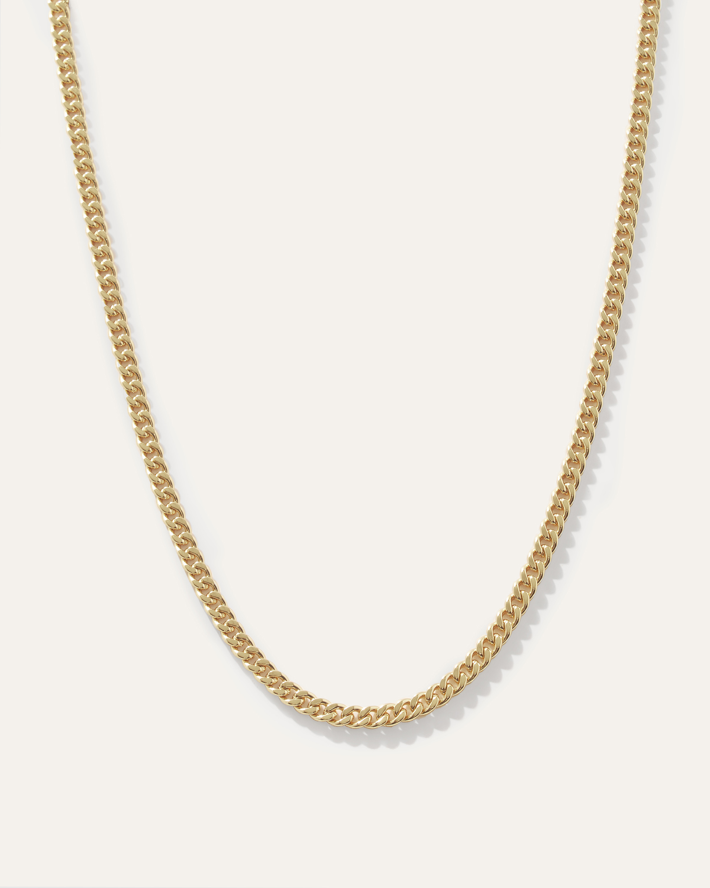 Quince | Cuban Curb Chain Necklace in Gold Vermeil, Size 20 | Quince