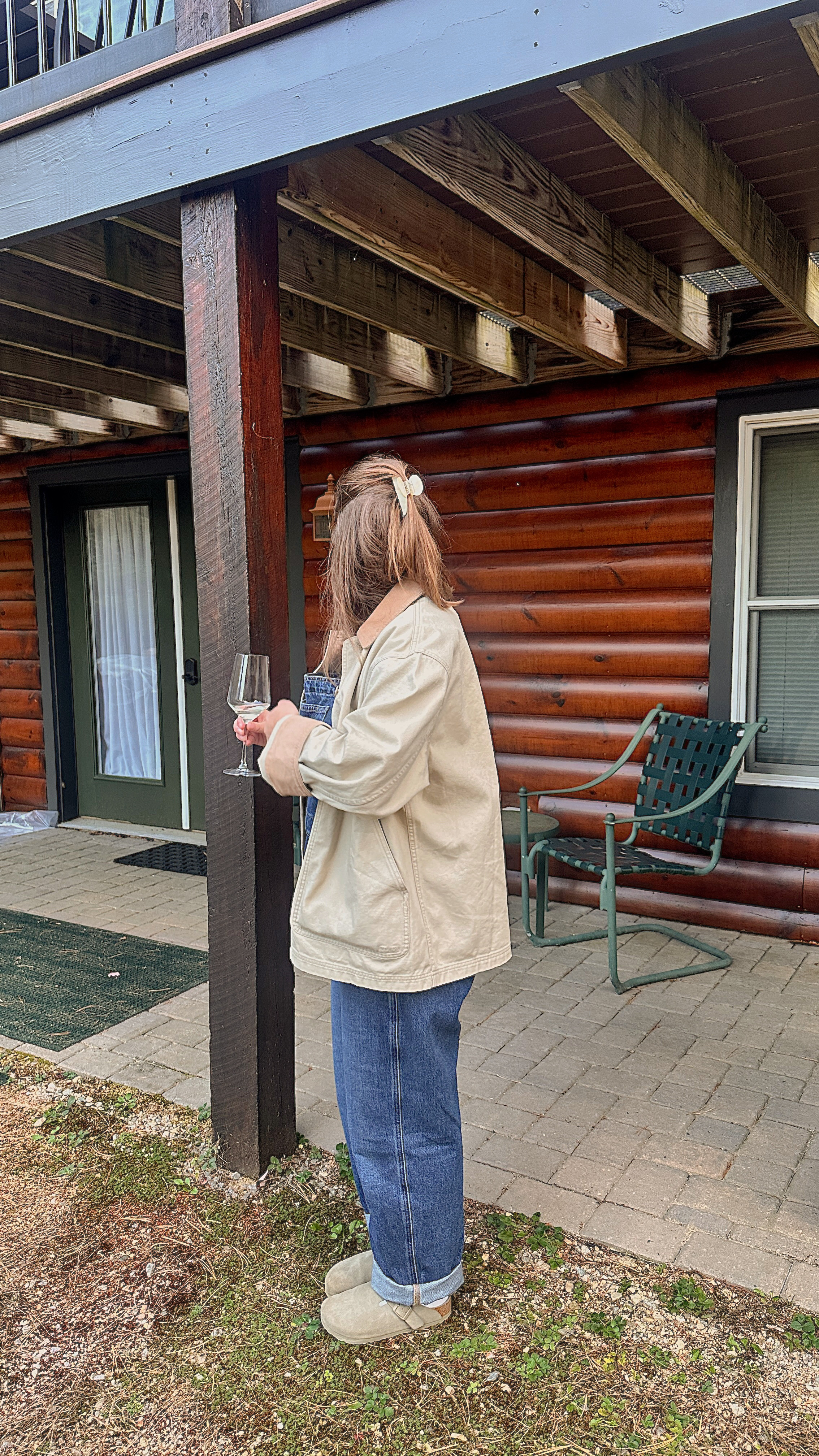 Overall styling idea 💫 sized up to a large in both my jacket and overalls!  

 #LTKSeasonal