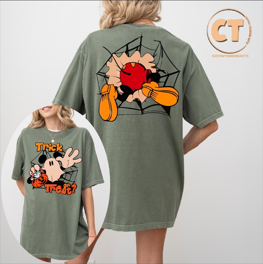 Disney Mickey Ghost Comfort Colors® Shirt, Halloween Mickey Spooky Tshirt, Disney Halloween Tshi... | Etsy (US)