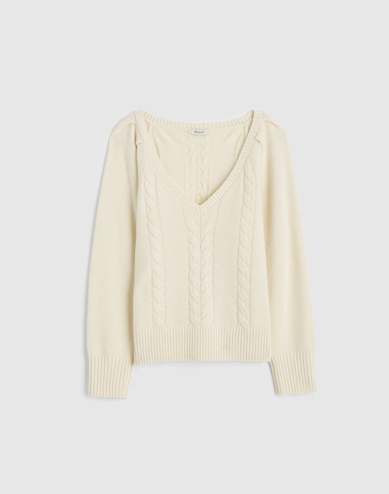V-Neck Pullover Sweater in Merino Wool | Madewell