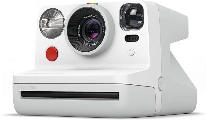 Polaroid Now I-Type Instant Camera -White Camera + Gold Film Bundle (6185) | Amazon (US)