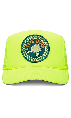 Friday Feelin Let's Dink Hat in Lime from Revolve.com | Revolve Clothing (Global)