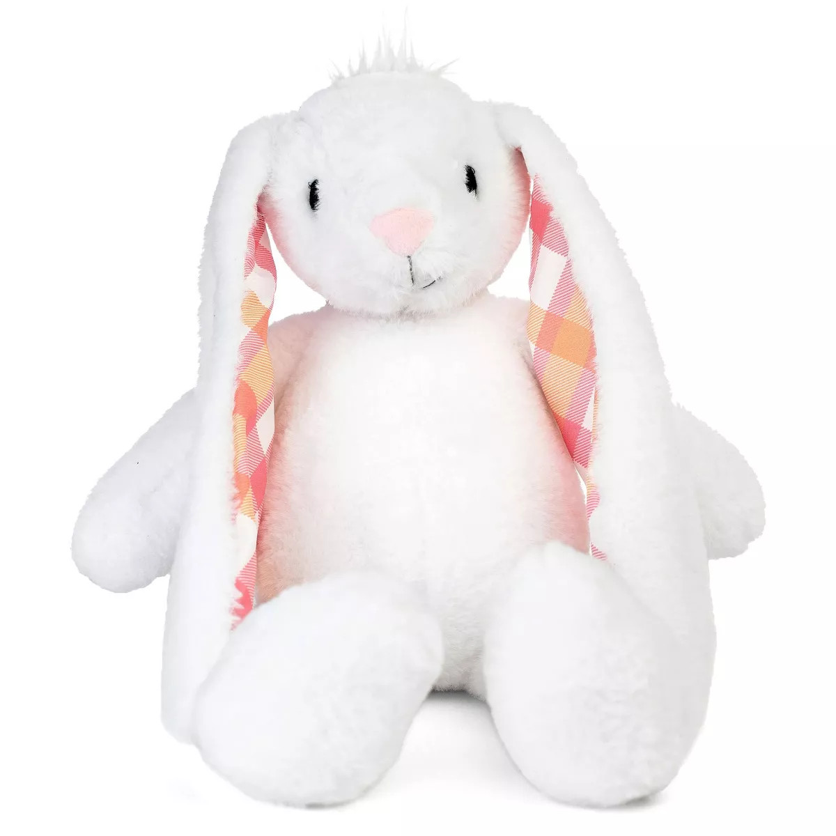 Plushible White Plaid Eared Bunny | Target